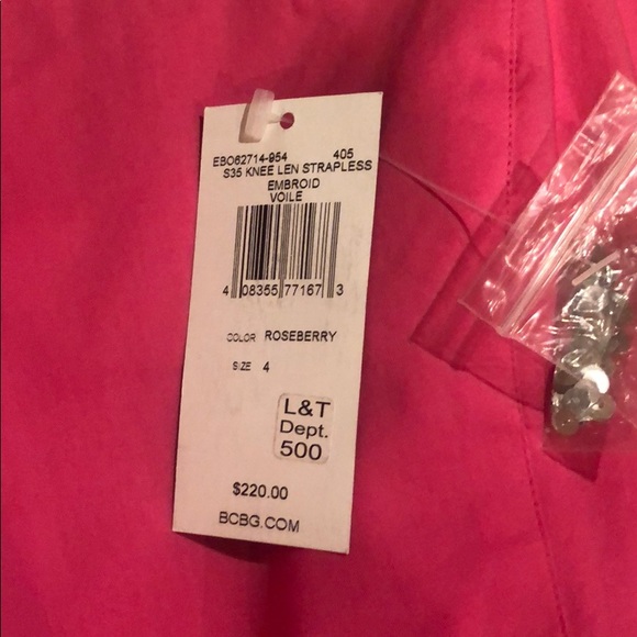 BCBG Sequin Party Dress in Pink Size 4 - Picture 7 of 7